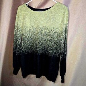 Notations, Gold, Black, Top, Size: L